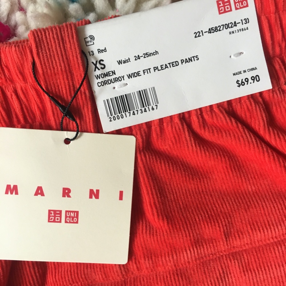 Pants Sz XS Red